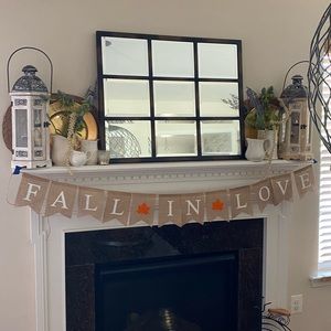 Burlap Fall Banner
